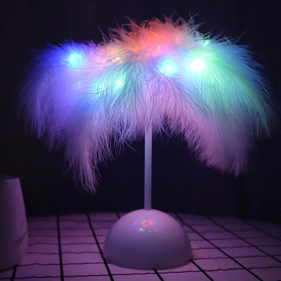 Plume - Lampe à plumes élégante