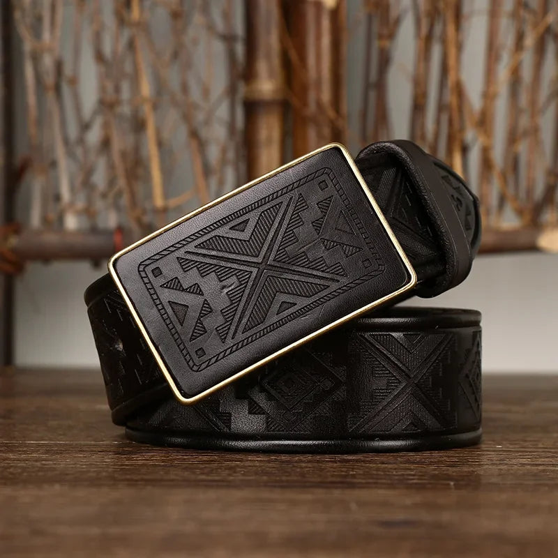 CEINTURE EN CUIR DE VACHE CANYON TRACE