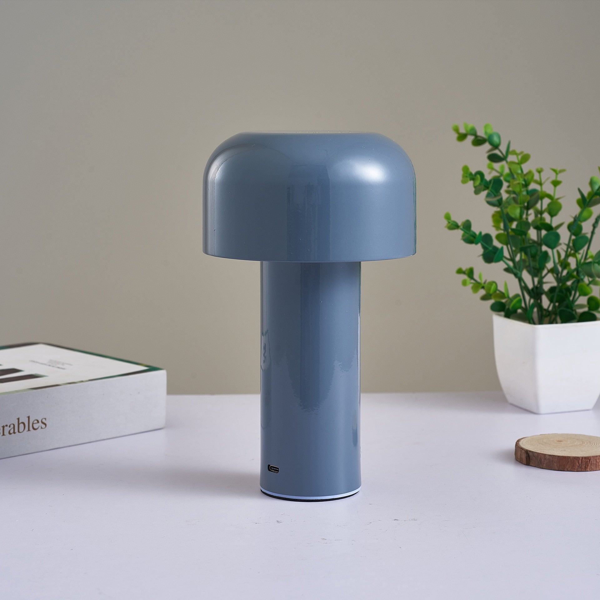 Italian Style Mushroom Cordless Table Lamp