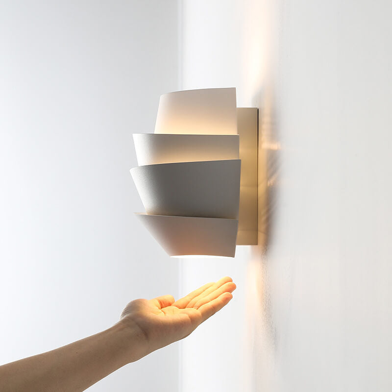 Luminique - Lámpara de pared escandinava con puntos de luz dobles de hierro