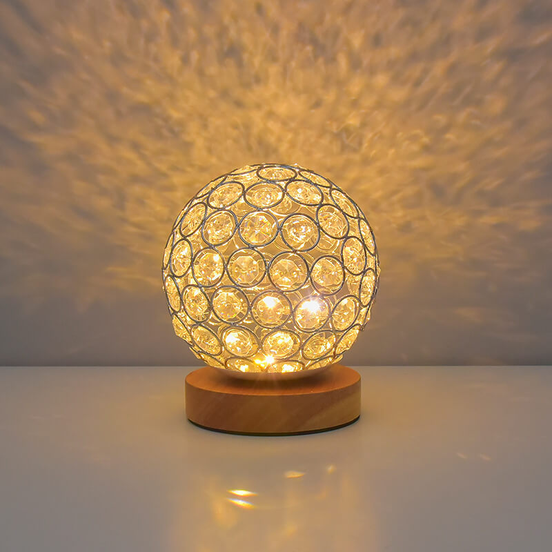 Modern Minimalist Round Rechargeable USB LED Night Light Table Lamp by Taavita