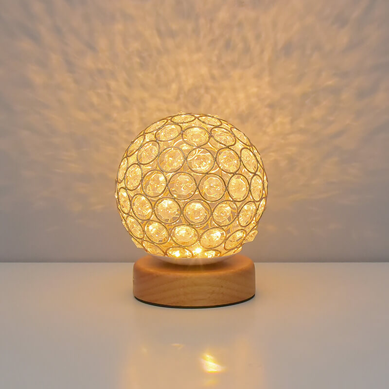 Modern Minimalist Round Rechargeable USB LED Night Light Table Lamp by Taavita