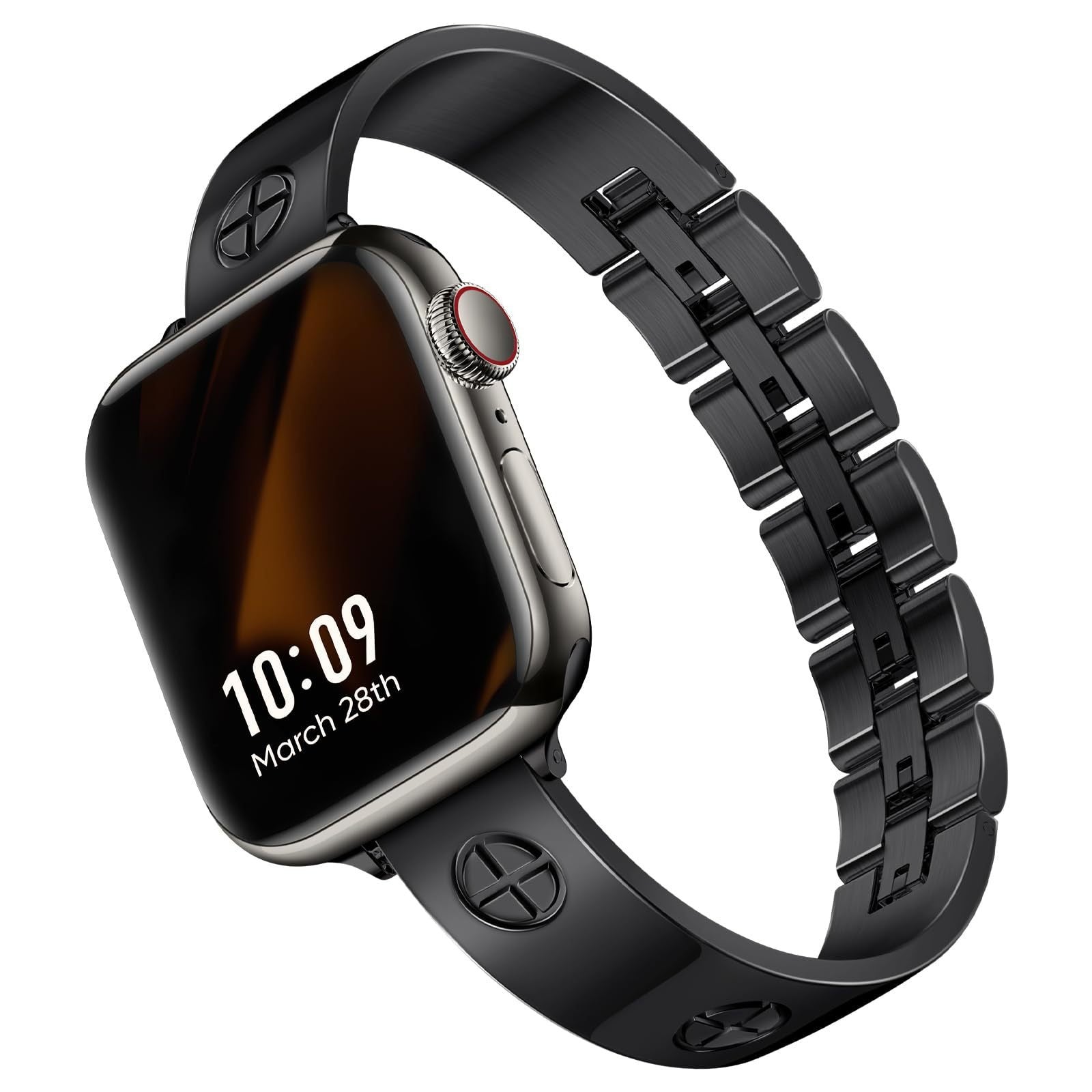 Kryssmetallarmbånd for Apple Watch