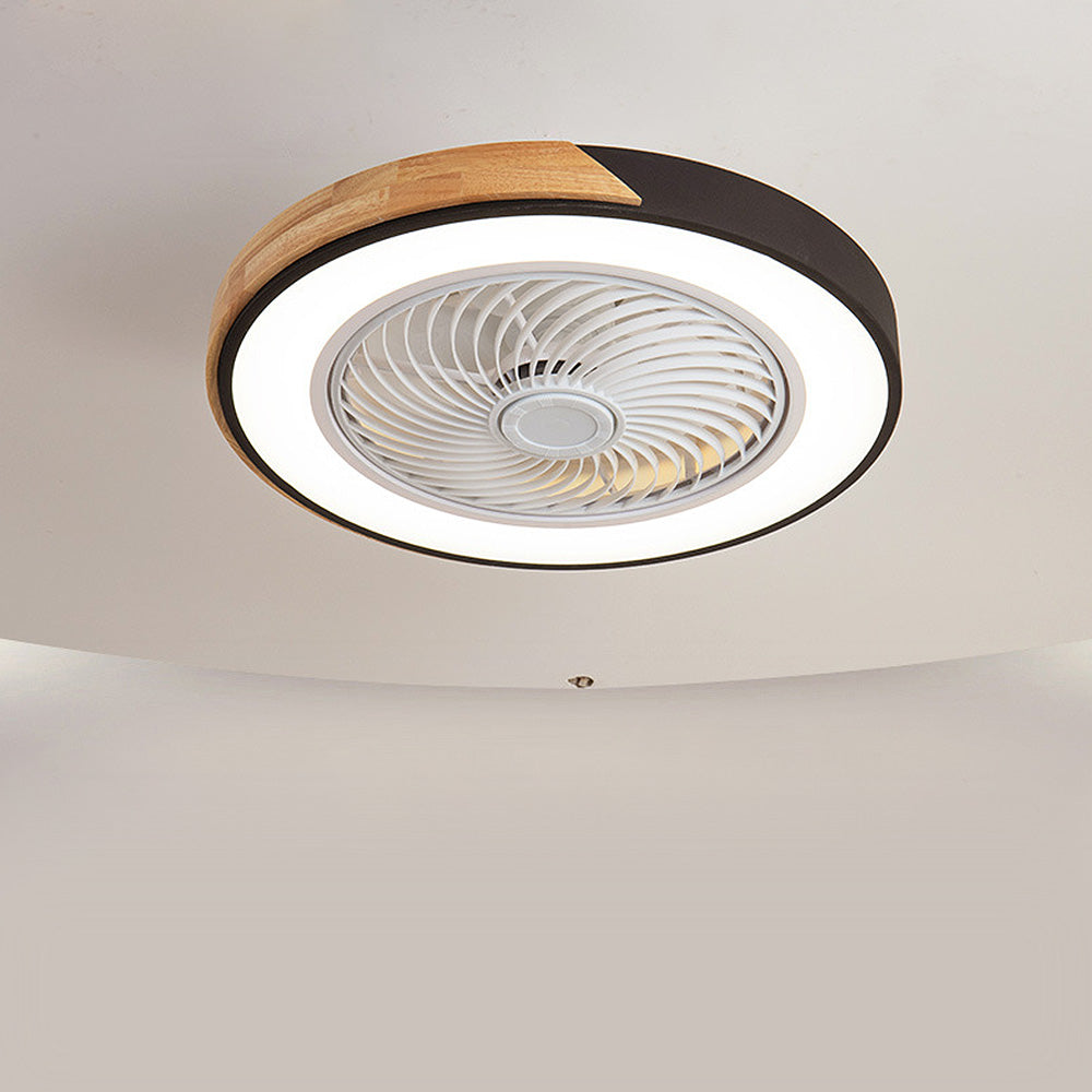 Wood Ceiling Fans With LED Lights