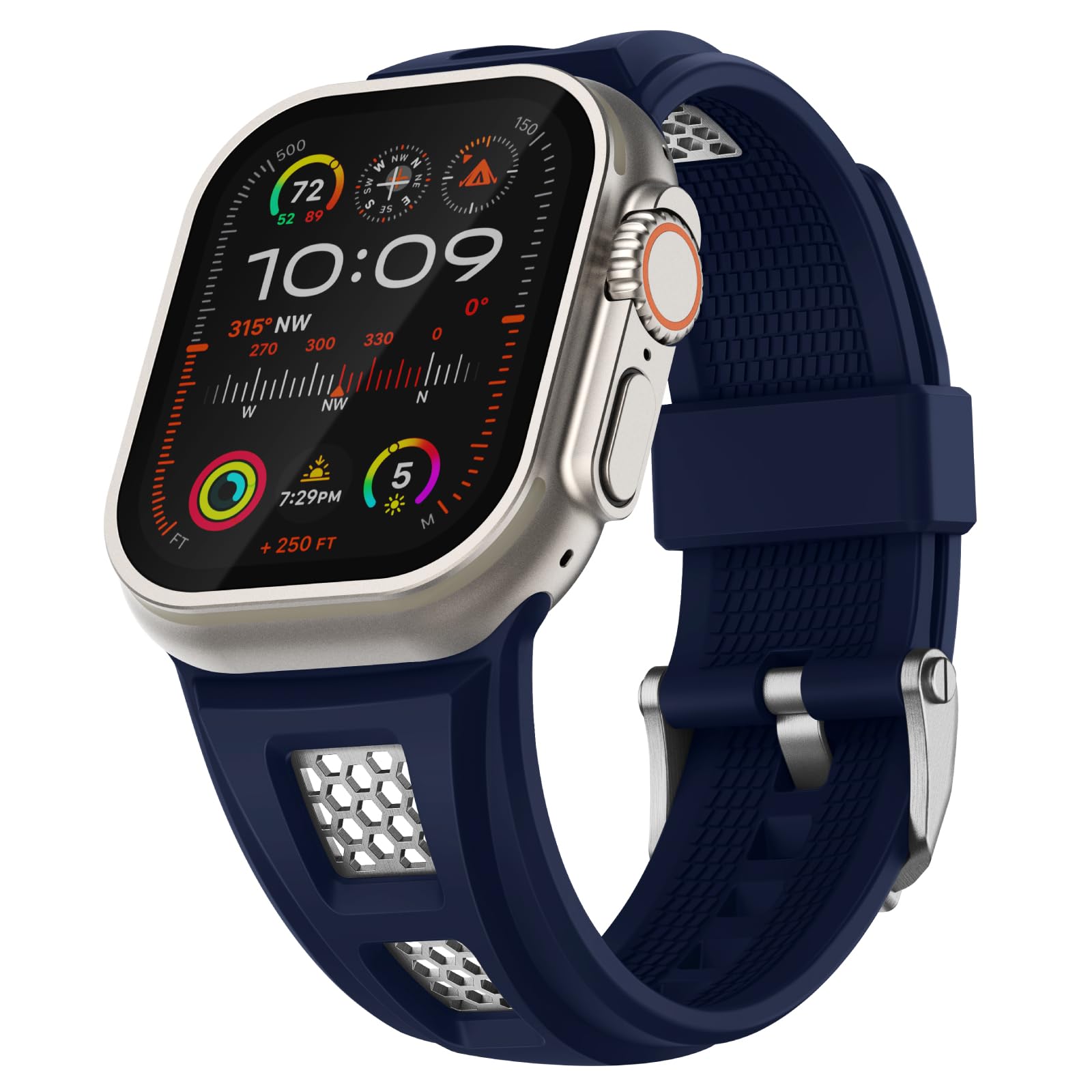 Correa deportiva de silicona resistente Grid para Apple Watch