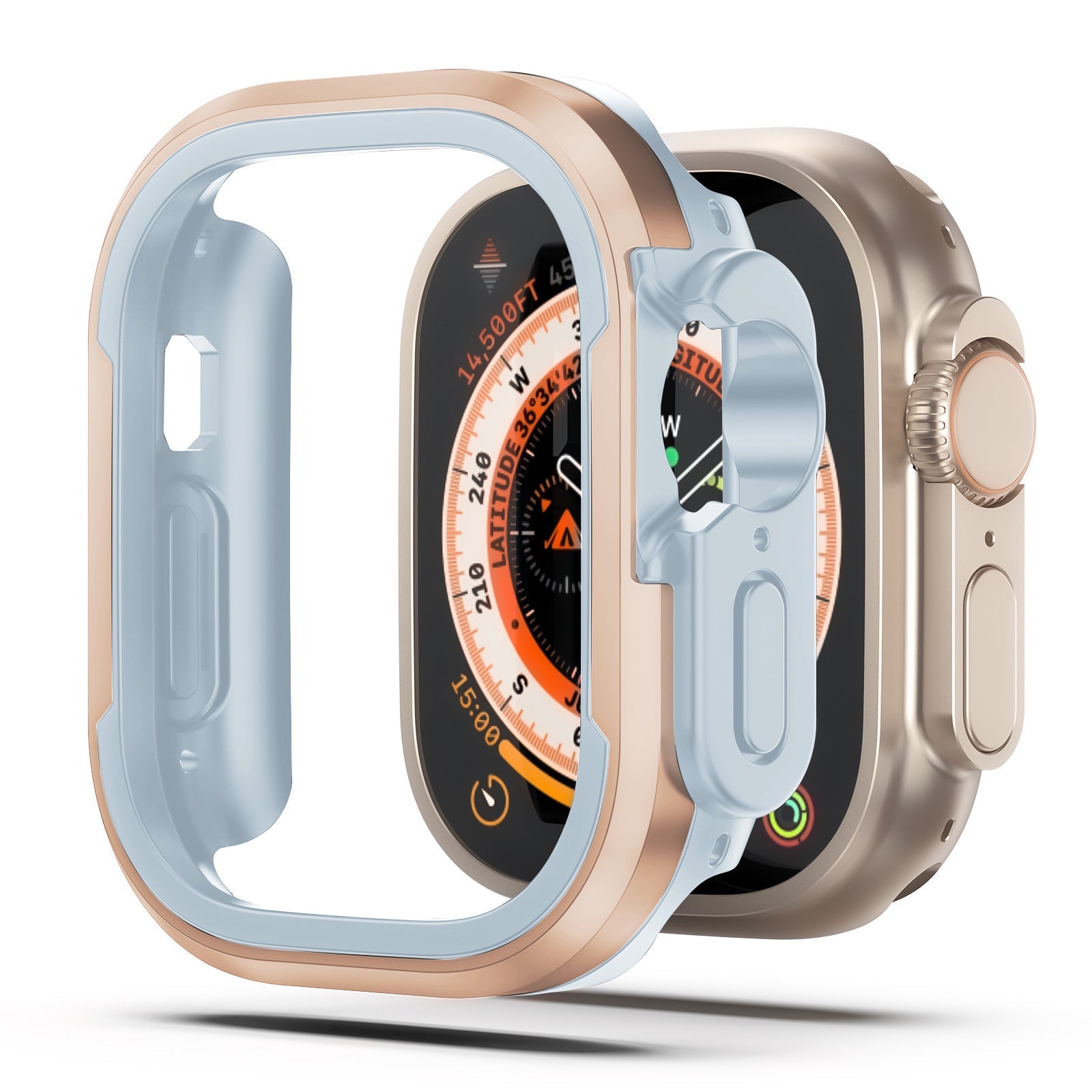 Carcasa bumper din aliaj de aluminiu pentru Apple Watch