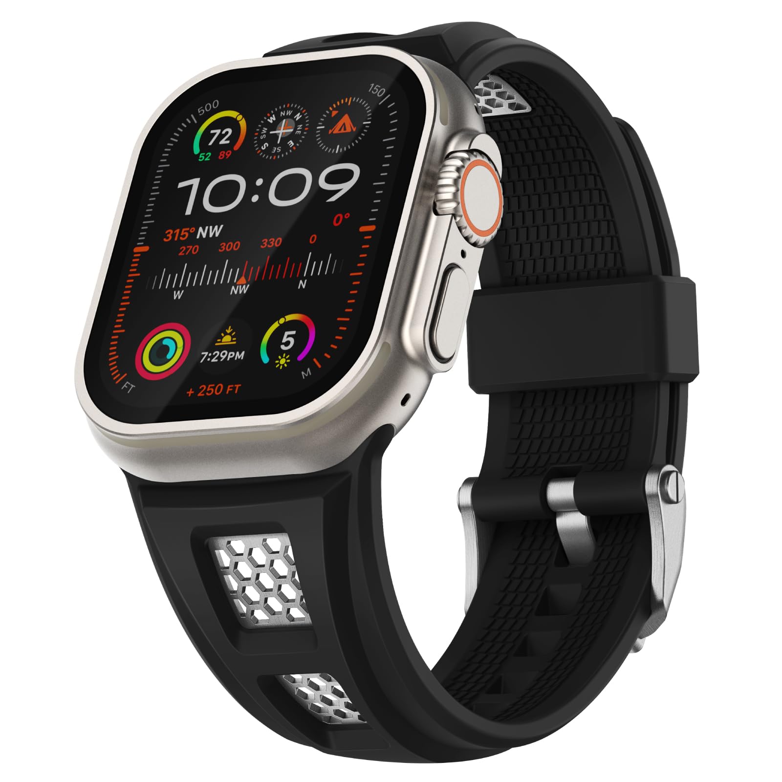 Correa deportiva de silicona resistente Grid para Apple Watch