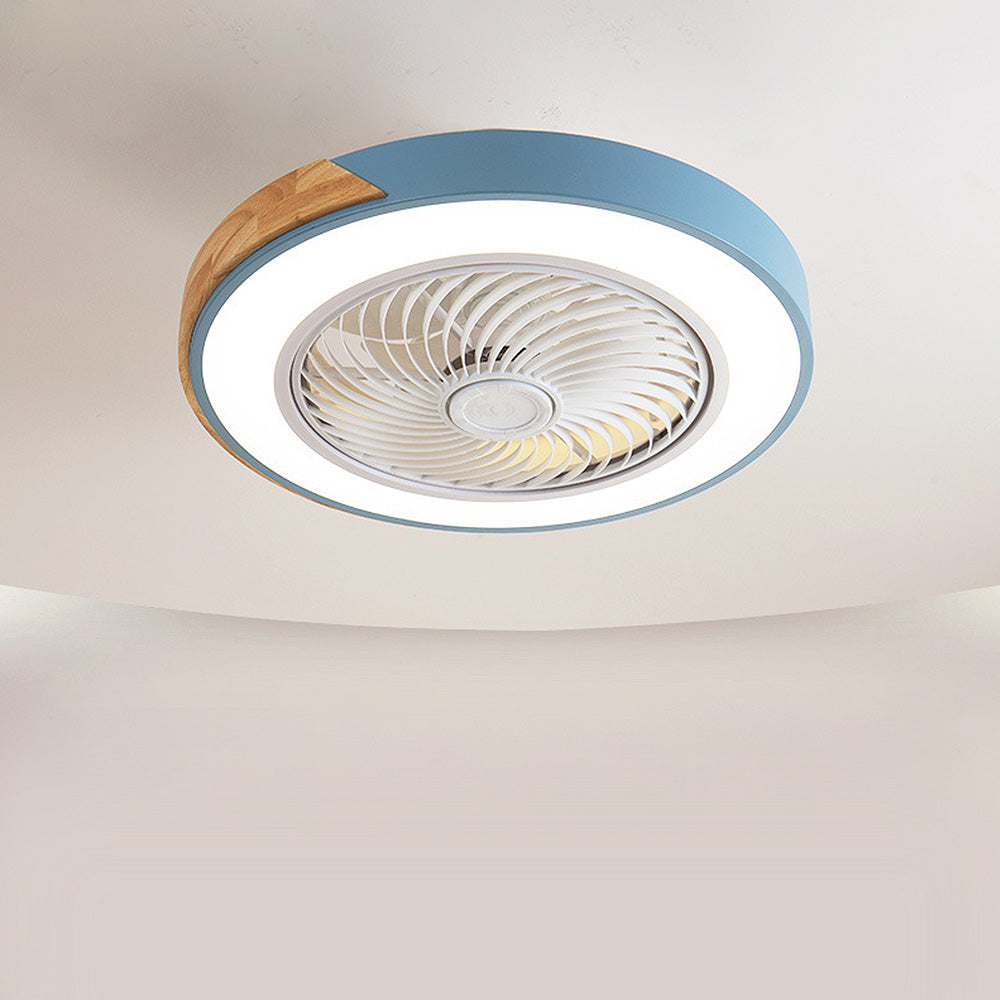 Wood Ceiling Fans With LED Lights