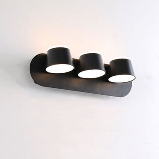 Nordic Roterable Cylinder Screen LED Væglampe 1/2/3 Flames