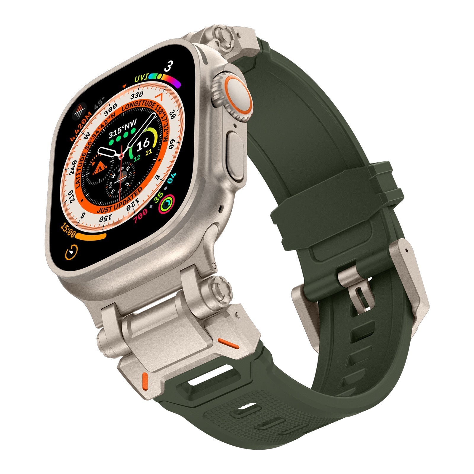 Explorer Tactical Fluoro Gumi Apple Watch Szíj