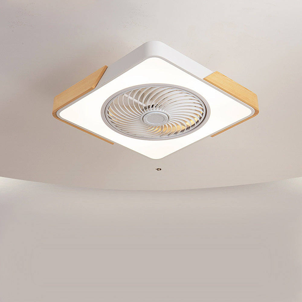 Wood Ceiling Fans With LED Lights