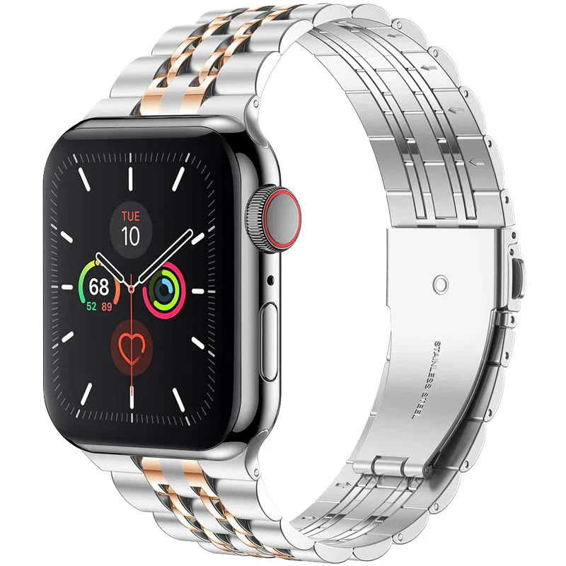 Luxe roestvrijstalen vouwgespband voor Apple Watch