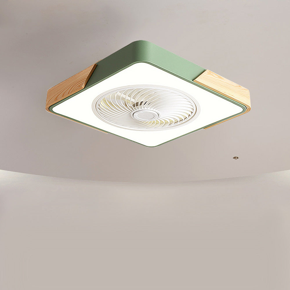 Wood Ceiling Fans With LED Lights