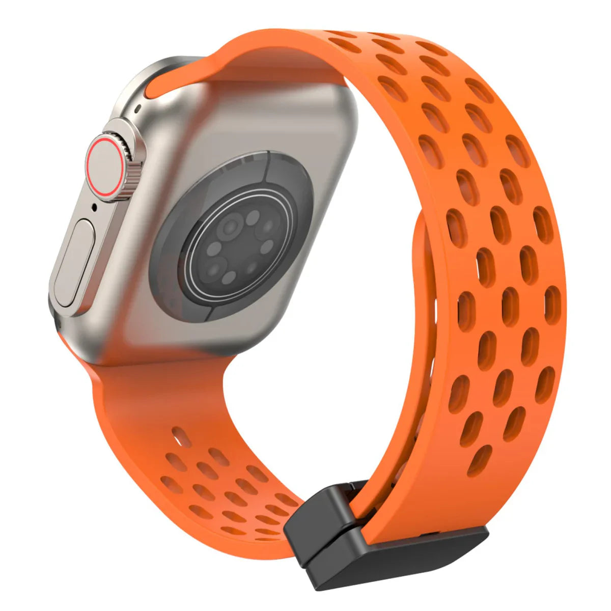 Magnetisches atmungsaktives Silikonarmband für die Apple Watch