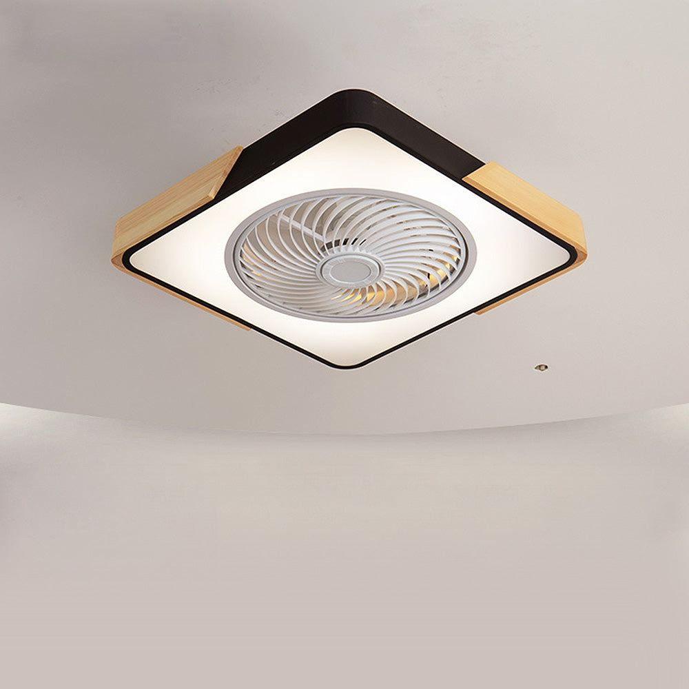 Wood Ceiling Fans With LED Lights