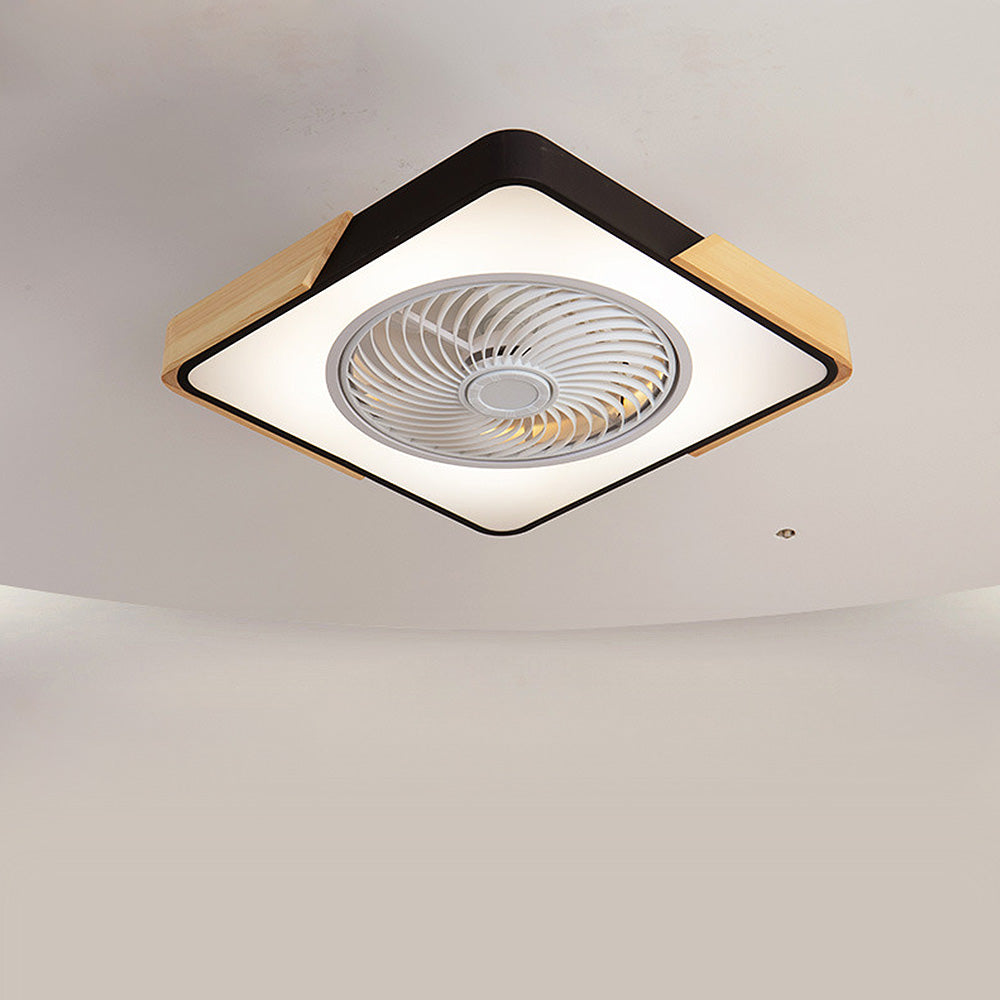 Wood Ceiling Fans With LED Lights