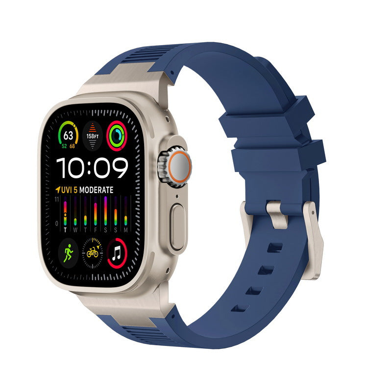 AP Új Csatlakozó Szilikon Szíj Az Apple Watch-hoz