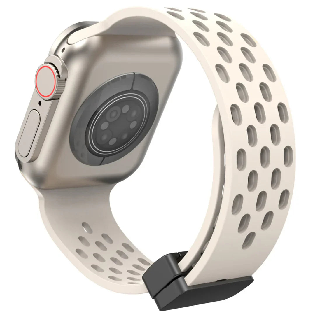 Magnetic Breathable Silicone Band For Apple Watch