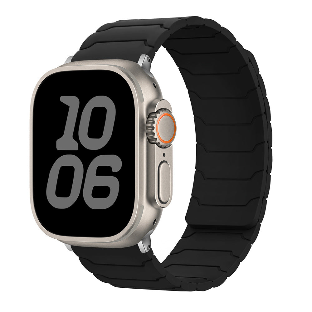 Armor Warrior Silicone Magnetic Watch Strap for Apple Watch