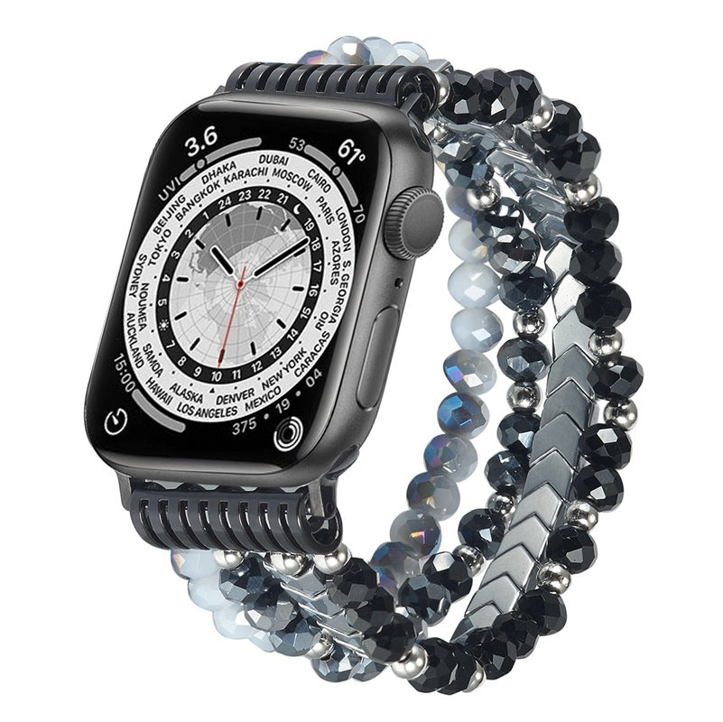 Fasjonabel elastisk strikkbånd for Apple Watch