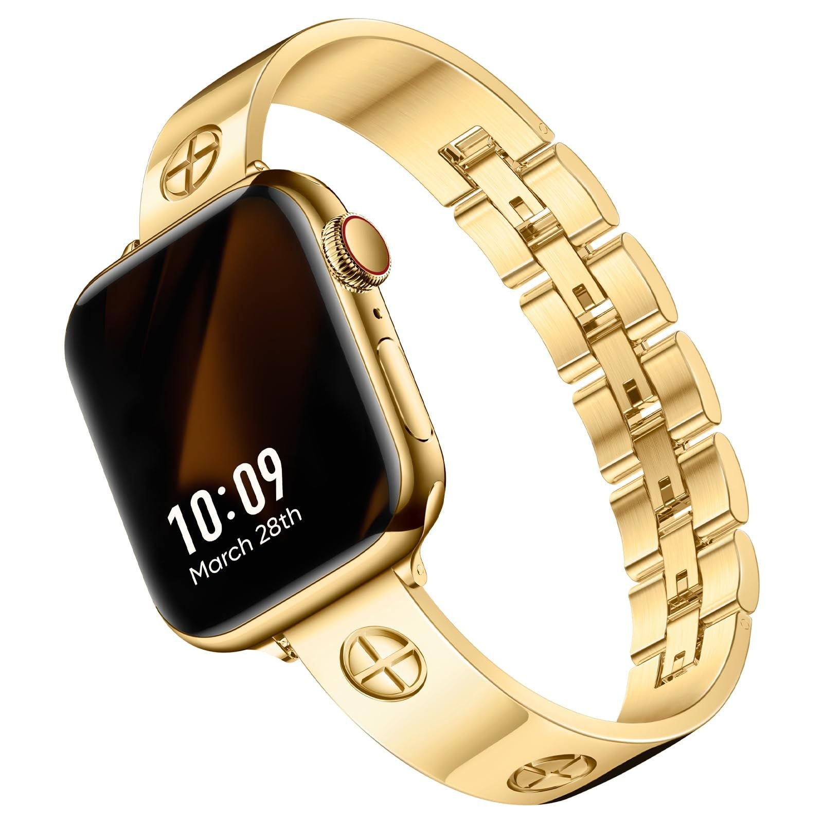 Bracelet en métal croisé pour Apple Watch