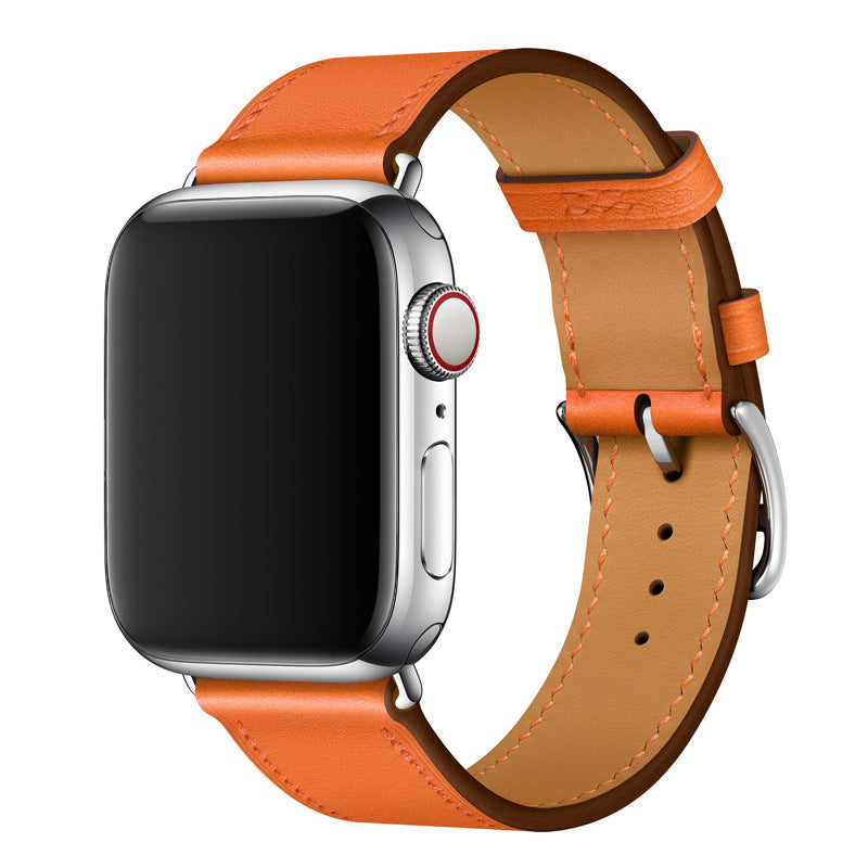 Apple watch genuine leather hand-stitched strap