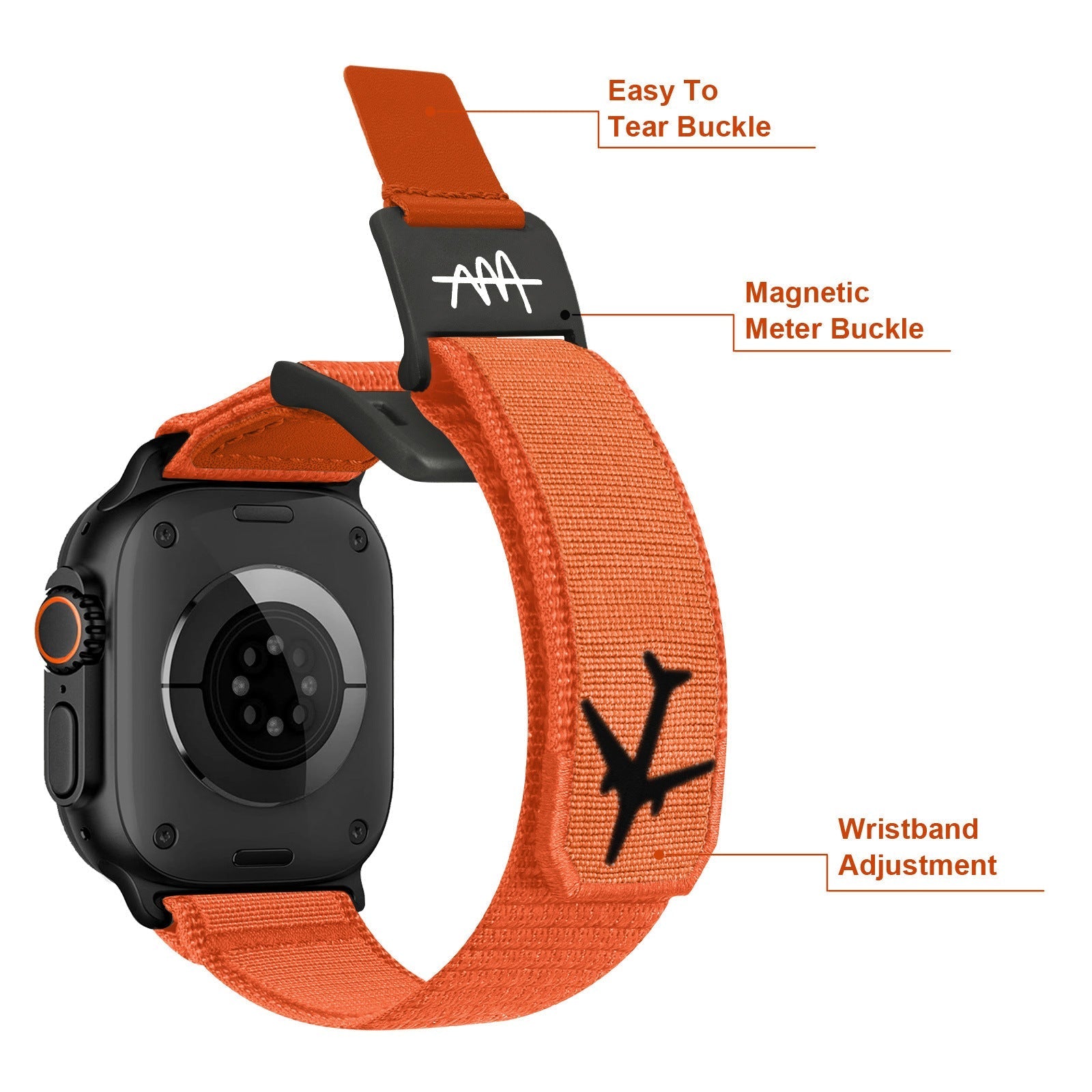 Alpine magnetisk nylonrem for Apple Watch