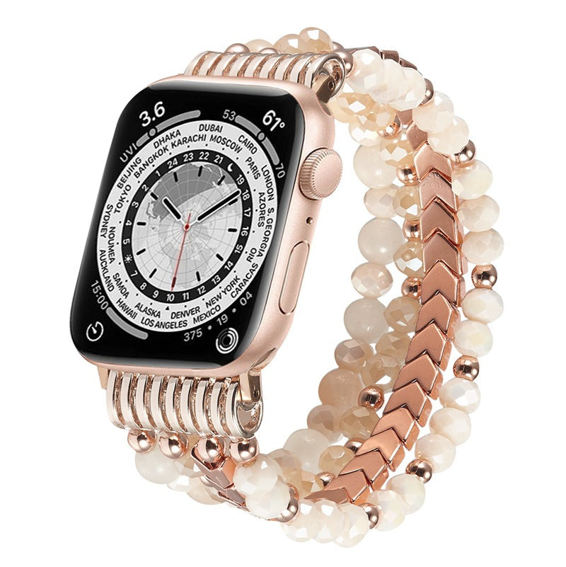 Divatos elasztikus stretch szalag Apple Watch-hoz