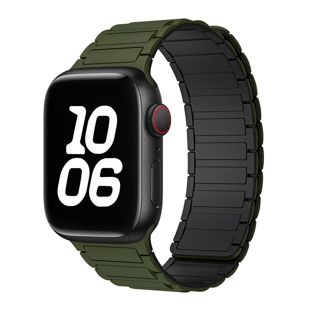 Silicone magnetisches Loop-Uhrenarmband für die Apple Watch