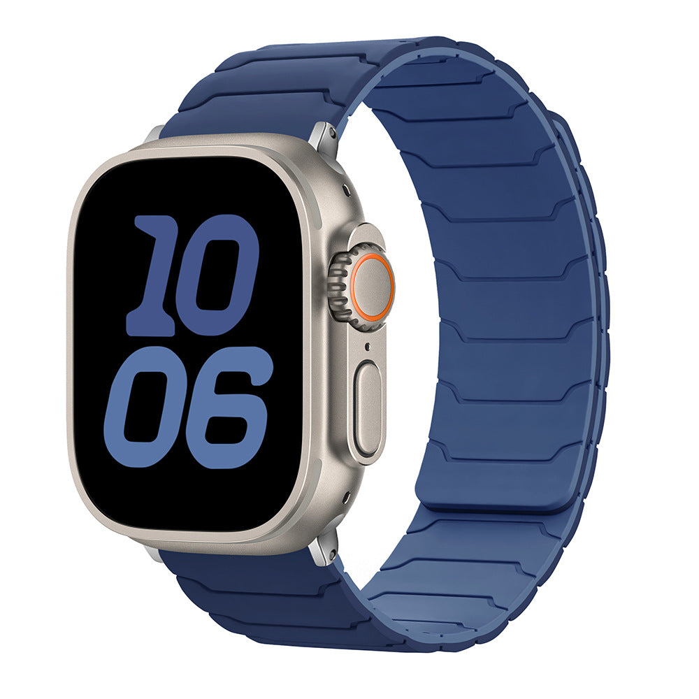 Bracelet de montre magnétique en silicone Armor Warrior pour Apple Watch