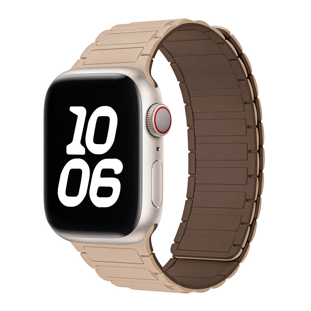 Silicone magnetic loop watch band For Apple Watch