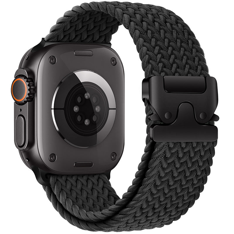 Elastic nylon parachute buckle watch strap suitable for all Apple series