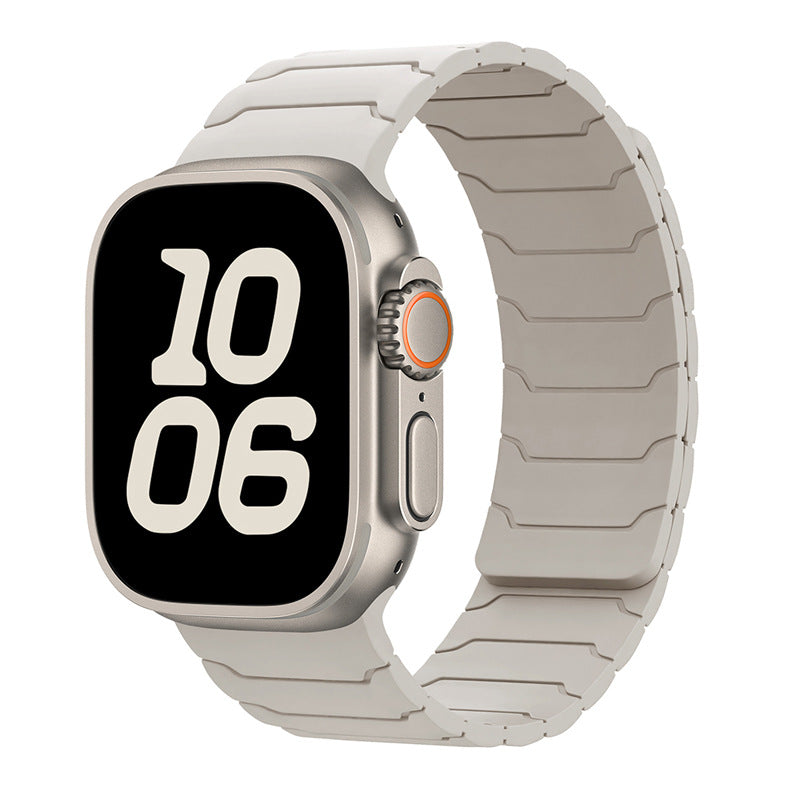 Armor Warrior Silicone Magnetic Watch Strap for Apple Watch