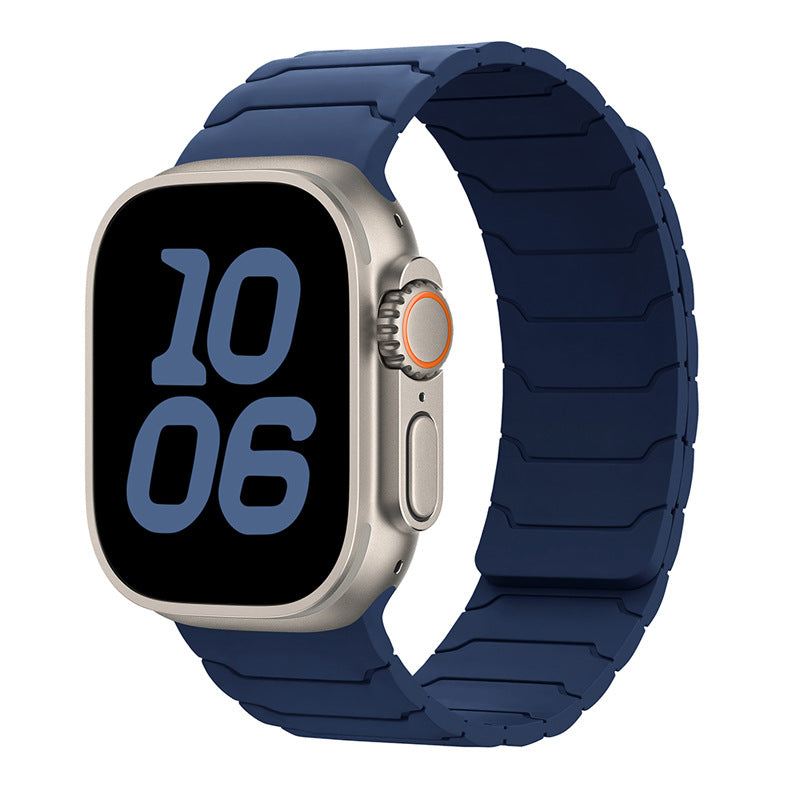 Armor Warrior Silicone Magnetic Watch Strap for Apple Watch