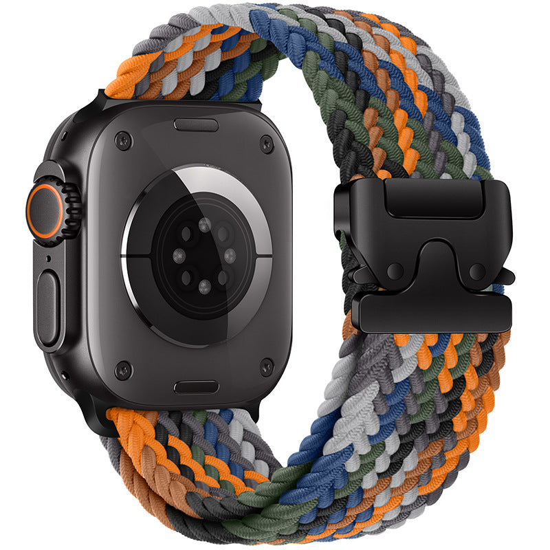 Elastic nylon parachute buckle watch strap suitable for all Apple series