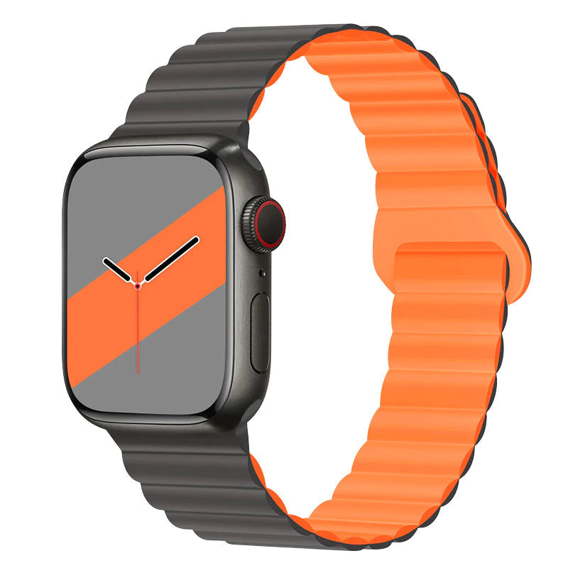 Magnetic silicone strap for Apple Watch