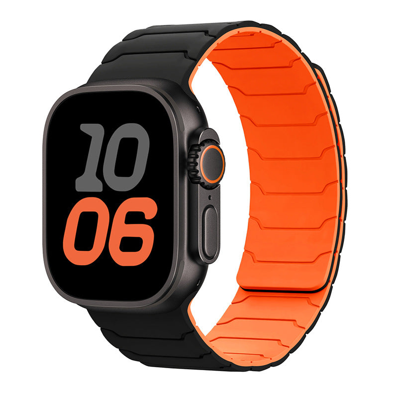 Armor Warrior Silicone Magnetic Watch Strap for Apple Watch