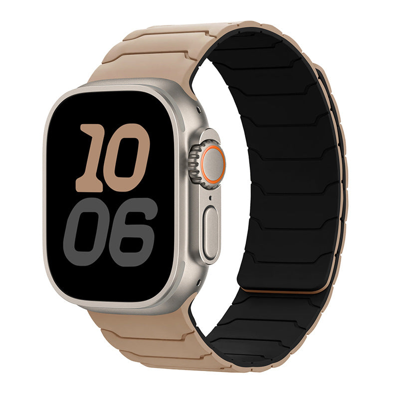 Armor Warrior Silicone Magnetic Watch Strap for Apple Watch