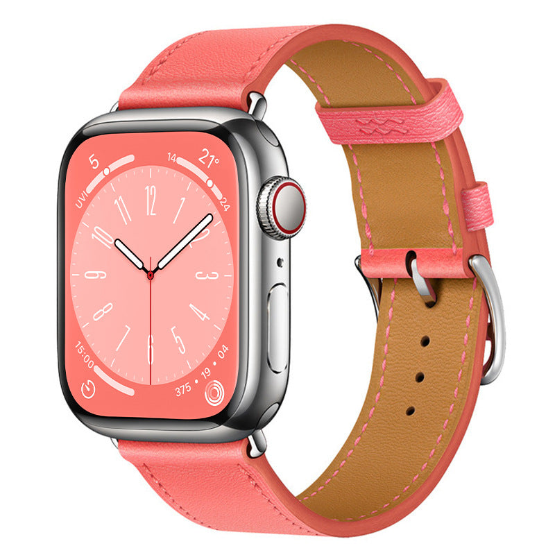 Apple watch genuine leather hand-stitched strap