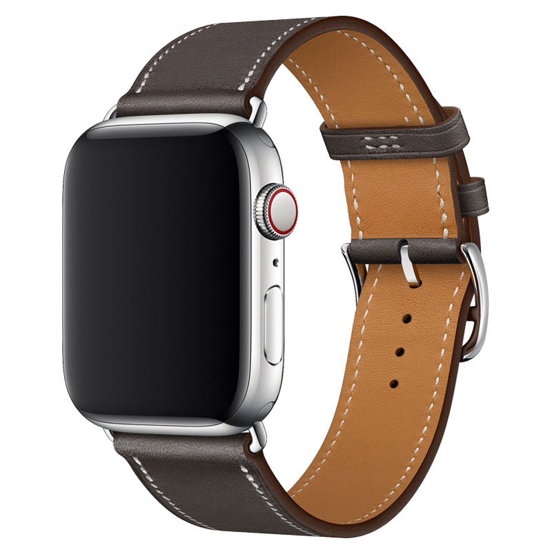 Apple watch genuine leather hand-stitched strap