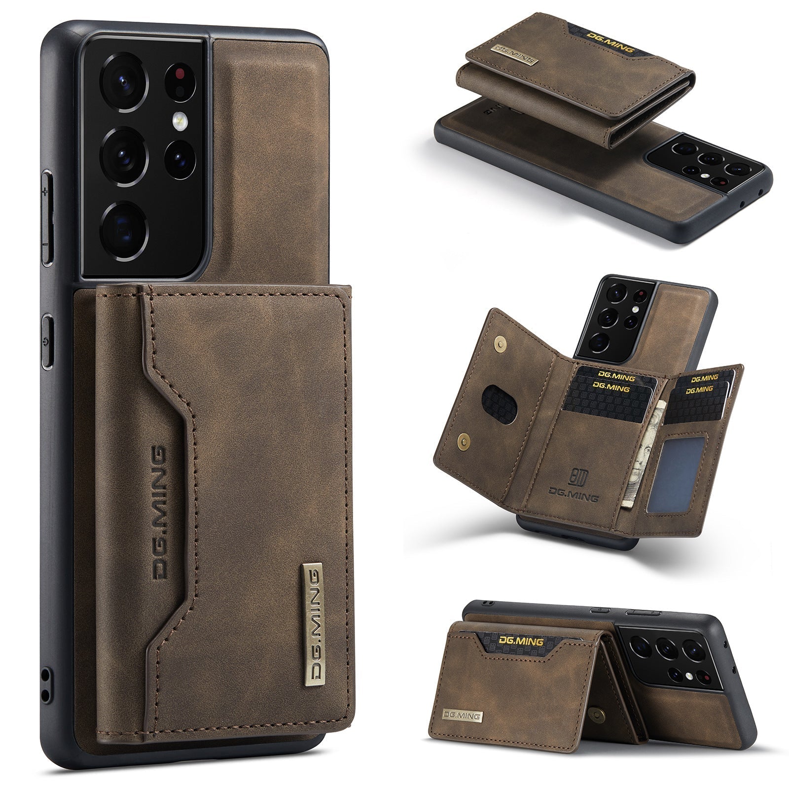 Funda trasera desmontable 2 en 1 con billetera para Samsung Galaxy S25/S24/S23