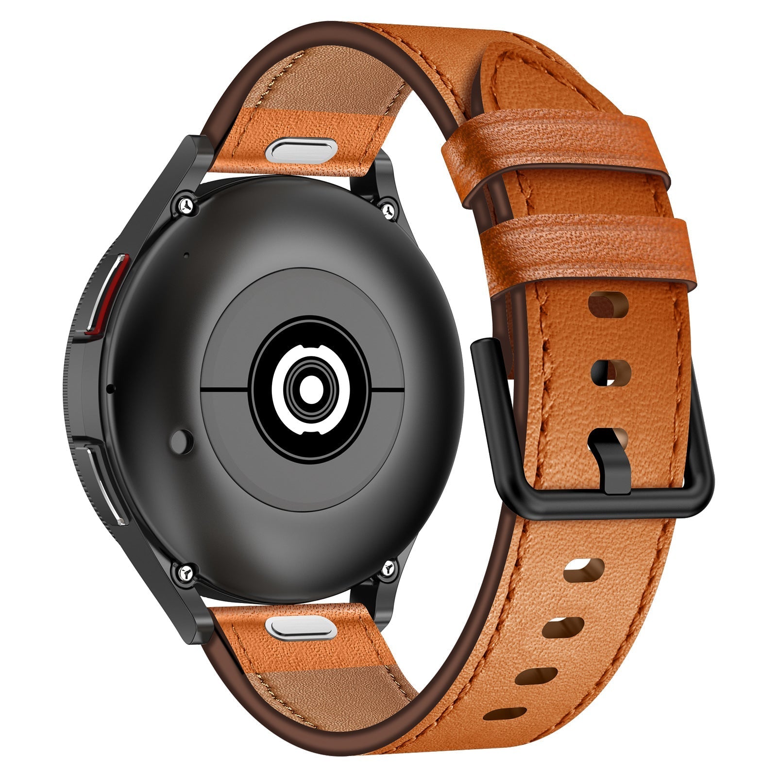 Pulseira de Relógio em Couro Genuíno para Samsung Galaxy Watch 4/5/6/7 - 20mm