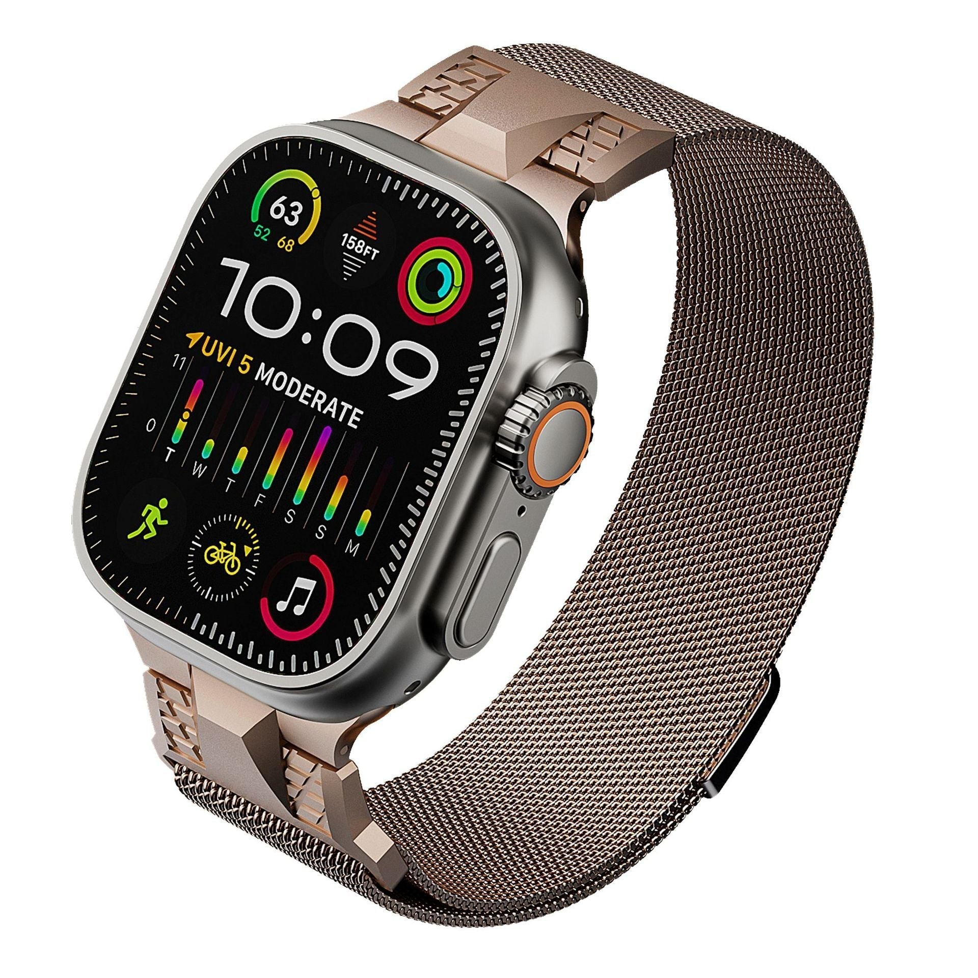 Mecha Milanese Loop Magnetisk Band For Apple Watch