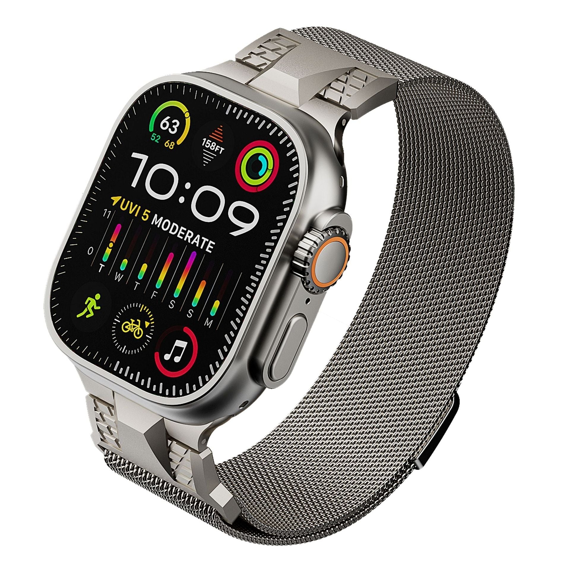 Mecha Milanese Loop Magnetisk Band For Apple Watch