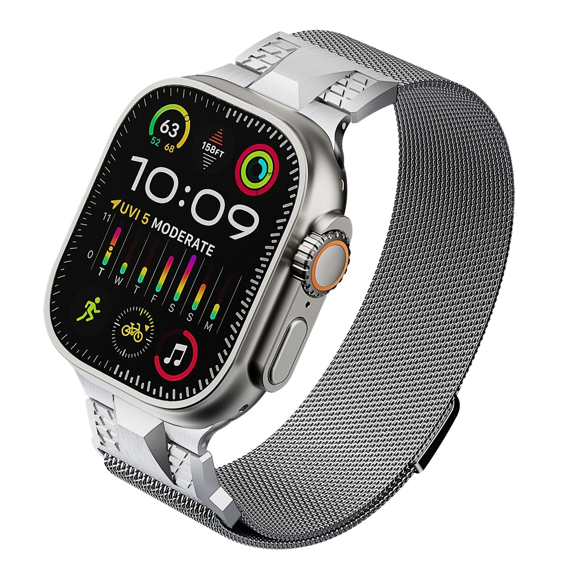 Mecha Milanese Loop Magnetic Band For Apple Watch