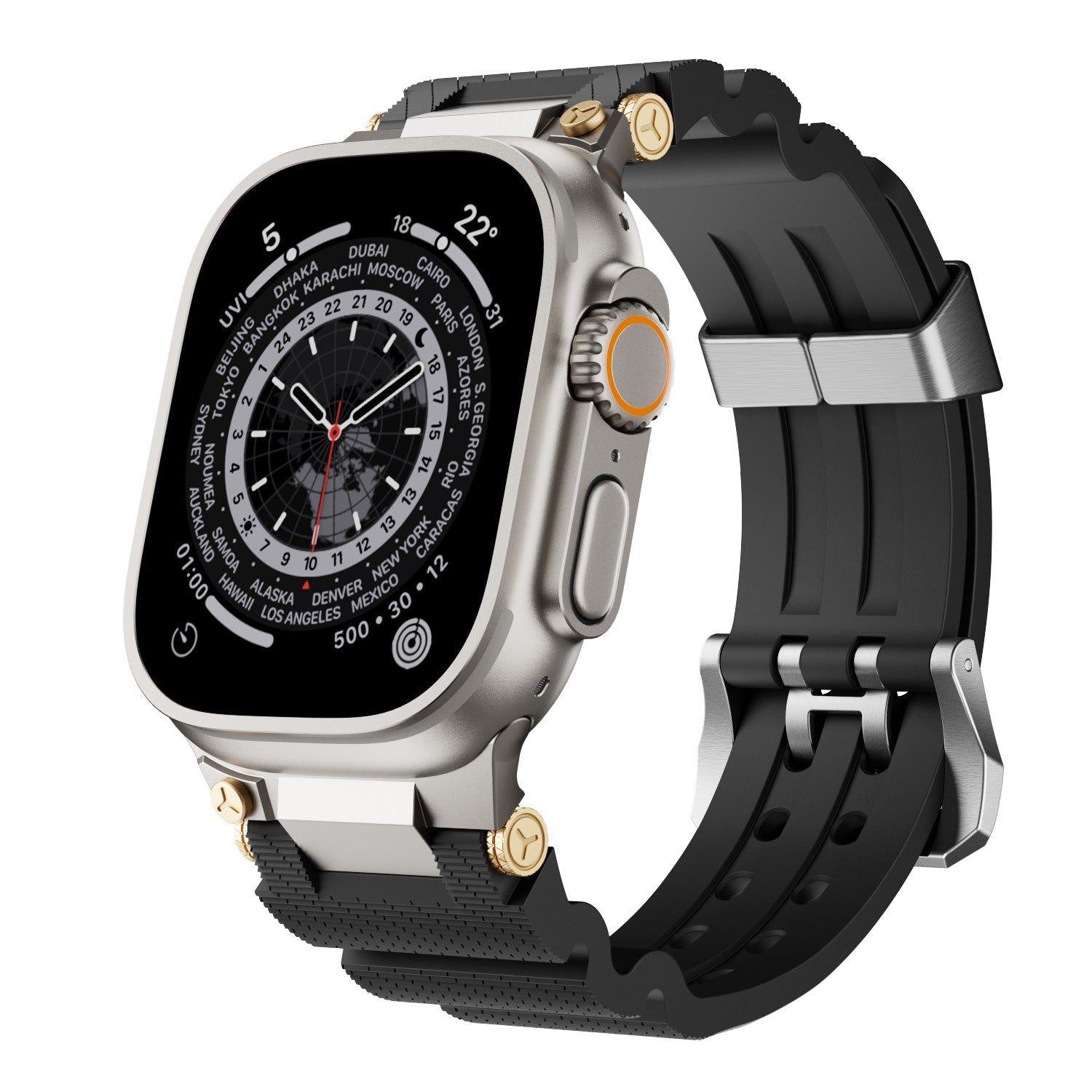 Zegarek Designer Dive z silikonowym paskiem do Apple Watch