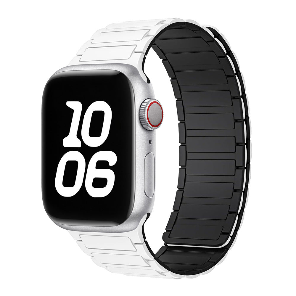 Silicone magnetic loop watch band For Apple Watch