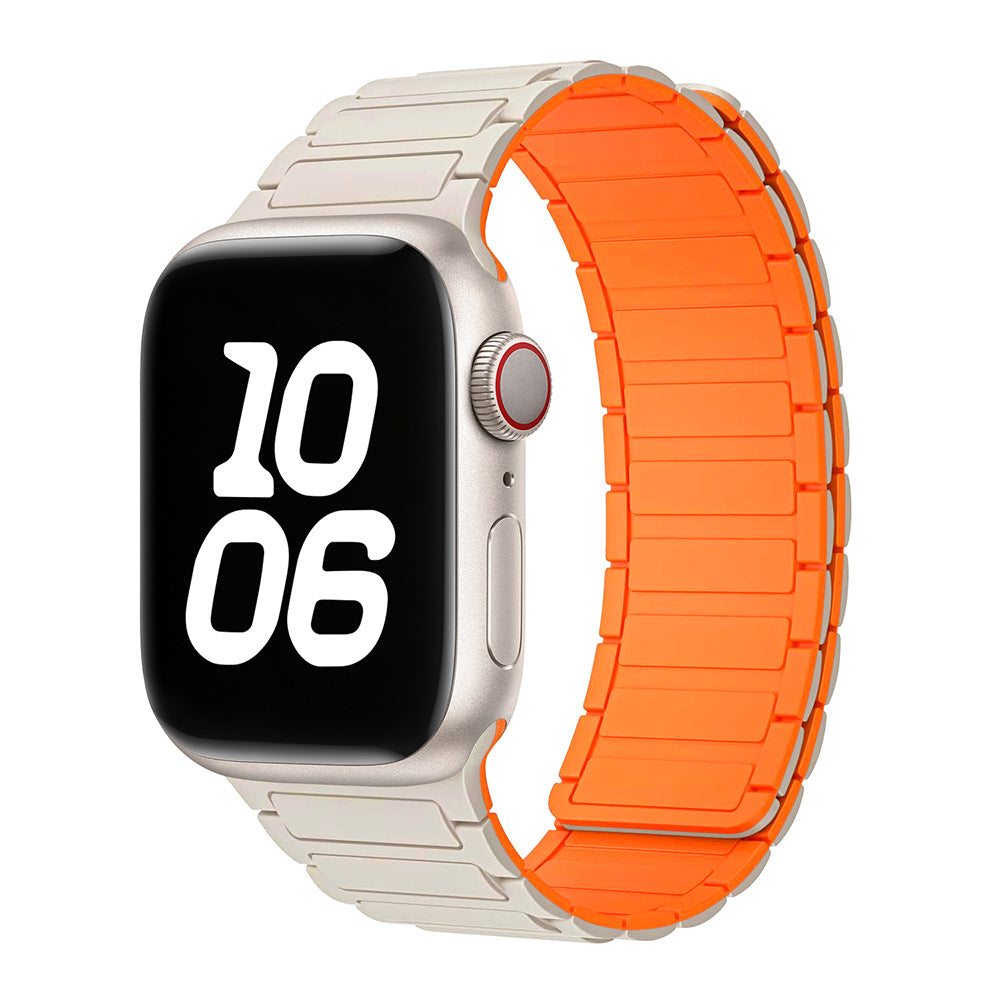 Silicone magnetisches Loop-Uhrenarmband für die Apple Watch