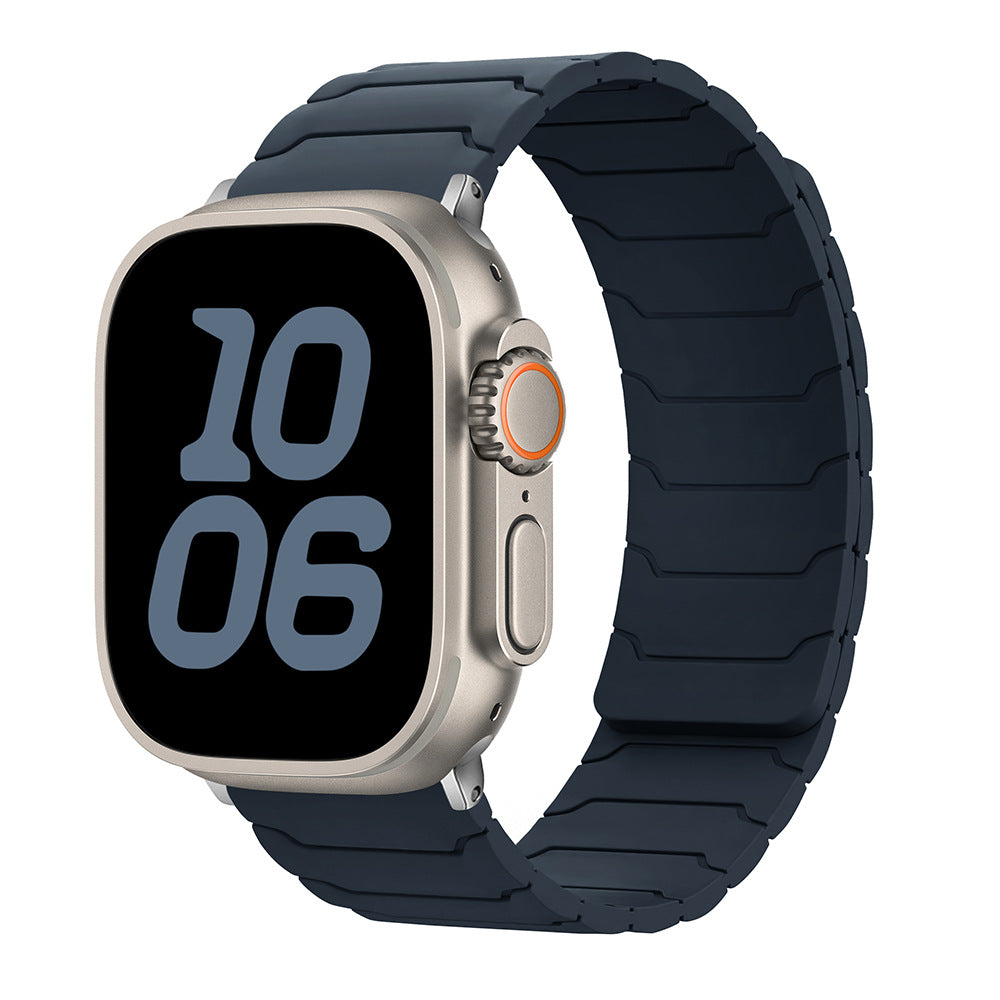 Armor Warrior Silicone Magnetic Watch Strap for Apple Watch