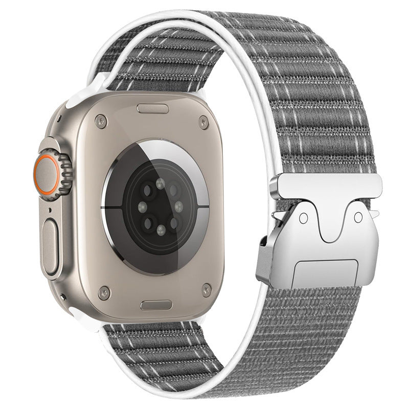 Wave Pattern Nylon Strap Parachute Buck for Apple Watch